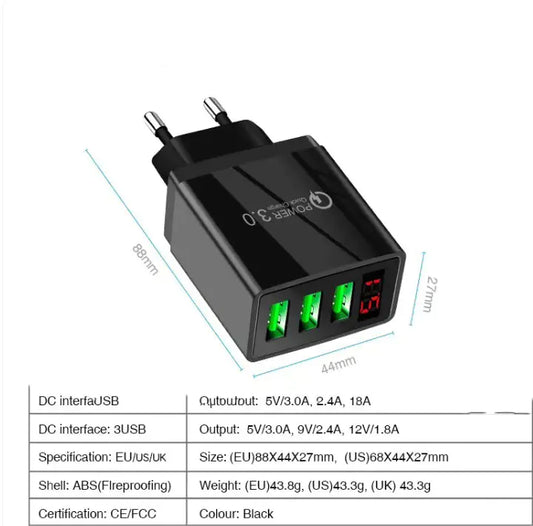 Illuminated USB Power Adapter